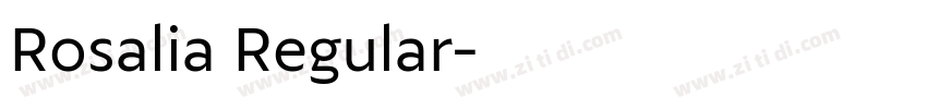 Rosalia Regular字体转换